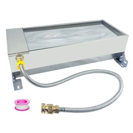 Automatic Livestock Water Trough Large Capacity Self Filling Dog Waterer Tank Stainless Steel Animal Drinking Water Bowl Dispenser with Float Valve Kit for Dog Horse Goat Pets Pig Cow