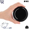 KADAX fi82 mm Screw Lid, Twist-Off Lid Set Made of