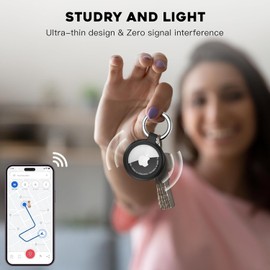 PAIFIEVD AirTag Case Waterproof Airtag Key Holder TPU Full Protection Air Tag Case Portable Anti-Scratch Shockproof Anti-Scratch Air Tag Keychain for Car Keys, Bags, Keys, Luggage, Wallet, Bag