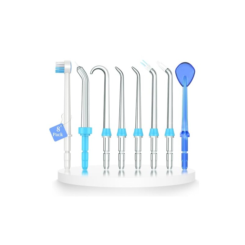 Waterpik Compatible Replacement Flosser Tips - 8 Pack