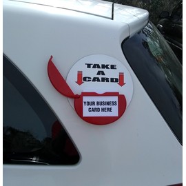 Marketing Holder Outdoor Business Card Holder Take A Card Green Card Caddie Magnetic Vehicle Business Card Holder