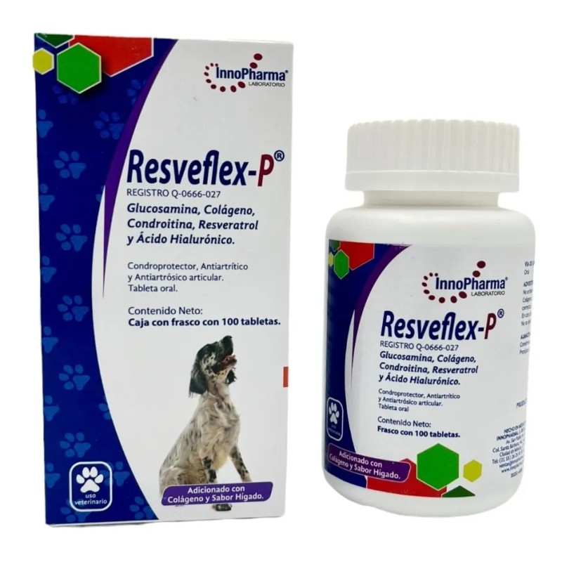 Resveflex-p 100 Tab Condroprotege Articulaciones Perro/gato