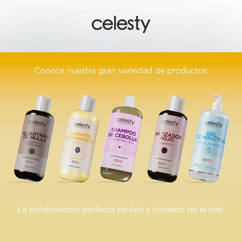 CELESTY | Shampoo sin Sulfatos y Parabenos - Shampoo Lacio