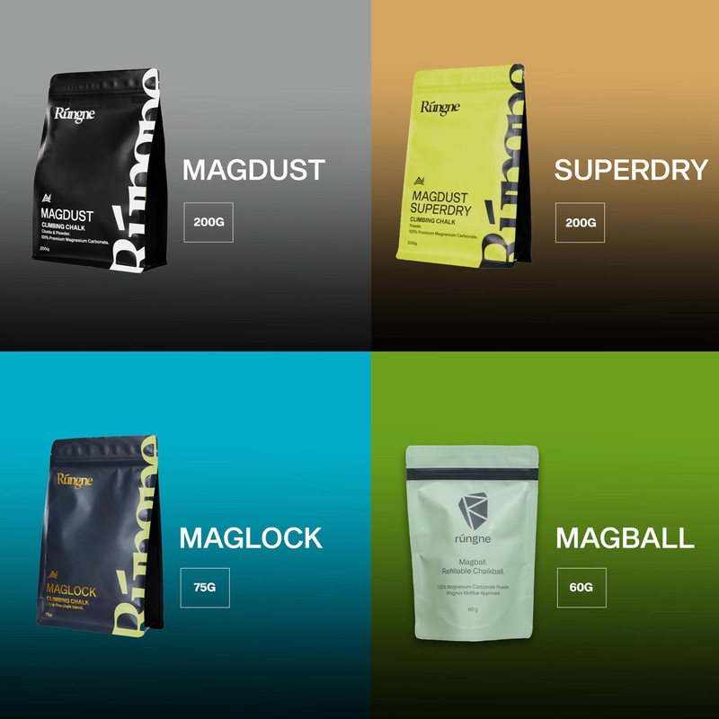 RUNGNE Magdust Chalk - Premium Sports Chalk for Rock Climbing,