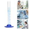 10PCS 10mL Measuring Cylinder Glass Graduated Cylinder Set Laboratory Experiment