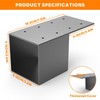 YEOOE 6 Pack Pergola Brackets 4x4 (Actual: 3.5x3.5 Inch), Rafter