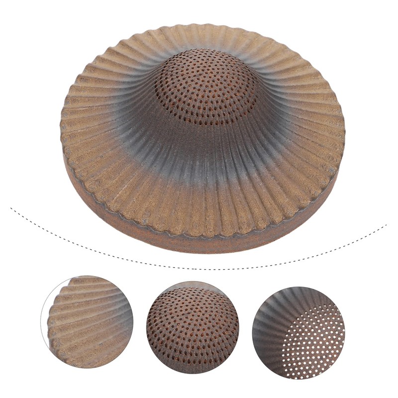 Ipetboom 1pc Ceramic Tea Strainer Vintage Design Compact Easy to