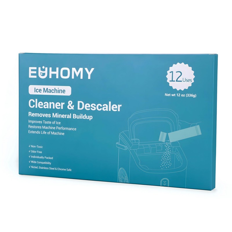 EUHOMY Ice Maker Cleaner & Descaler | 12 Use &