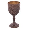 REPLICARTZ Brass Chalice Goblet - Hand Engraved Wine Glass Liquor