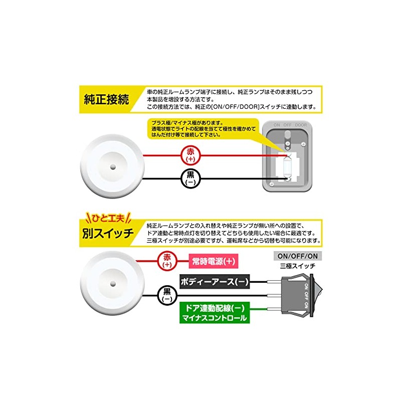 Set of 2 Room Lamps, Dimmable LED Car Light, 12v