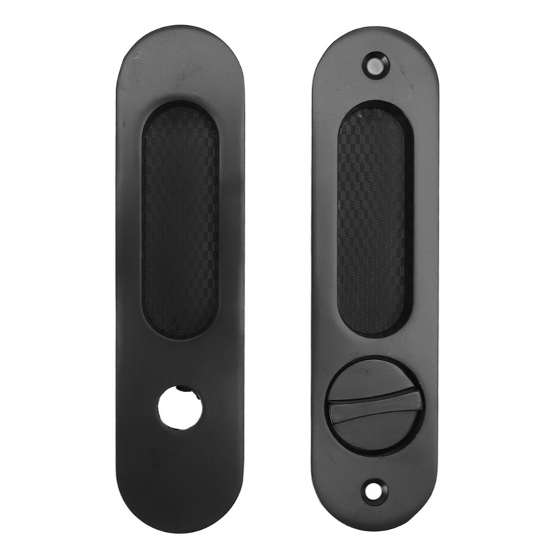 Pocket Lock Handle Invisible Light Weight Black Lock Circular Sliding