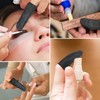 G2PLUS Black Finger Cots 200 PCS Latex Anti-Static Finger Covers