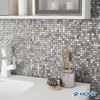 M MOFIT Kitchen Backsplash Tiles Peel and Stick,Mini Square Self