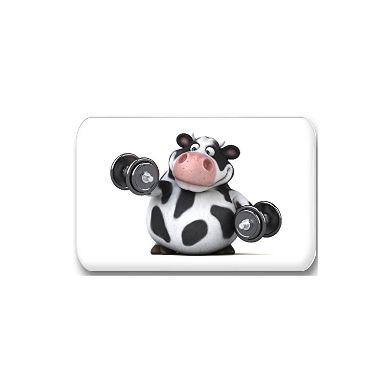 3D Holstein Cow in Various Panels - 6 Rectangular Fridge