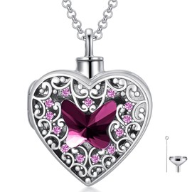 Dorunmo Urn Necklace for Ashes - Cremation Jewelry Keepsake for Women - Human Necklaces for Ashes of Loved Ones