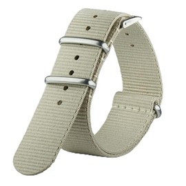 Neckarian NATO Strap 18 mm 20 mm 22 mm 24 mm Army G10 Watch Strap French Parachute Nylon Military Watch Band for Men Women, 20 mm, Nylon, No Gemstone