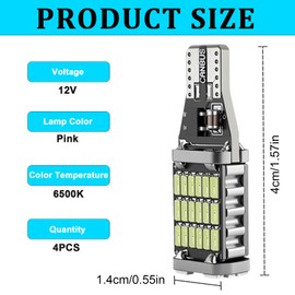 4PCS 921 LED Reverse Light Bulb,6500K Super Bright T15 T10 4014 45SMD LED Reverse Lights,Canbus Error Free 360° Lighting Brake Turn Signal,Universal Backup Lights for Cars Trucks SUVs RVs (Ice Blue)