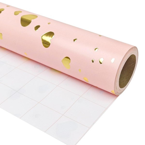 LDGOOAEL Mini Short Wrapping Paper Roll - Reversible Design (17