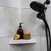 Palisade Vinyl Waterproof Corner Shower Shelf in Wintry Mix
