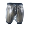 Haian Unisex Adult Incontinence Pull-on Plastic Comfort Pants (Transparent Black,