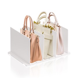 DSVENROLY 1PC Plastic Handbag and Purse Organizer for Closet, Shelf Dividers for Closet Organization Adjustable Spacing and Detachable, Space Saving Closet Storage System