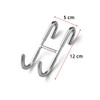 2PCS Shower Door Hooks for Framed Glass Door, Towel Hooks