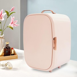 Mini Fridge, 12L Skincare Fridge Portable Small Refrigerator Cooler & Warmer Compact Fridges, Intelligent Constant Temperature Cosmetics Refrigerator Compact Fridge for SkinCare, Food, Bedroom, Office