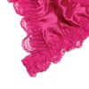 Satini Sissy Frilly Lace Fitted Satin Bralette (Hot Pink, XL)