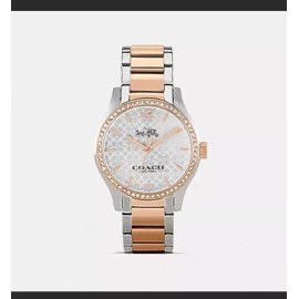 Coach  Women W6183 Maddy Two Tone Set Bracelet Watch  .No Box