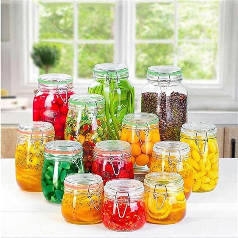 12 Pieces Rubber Seals Rings for Glass Jars, Airtight Silicone