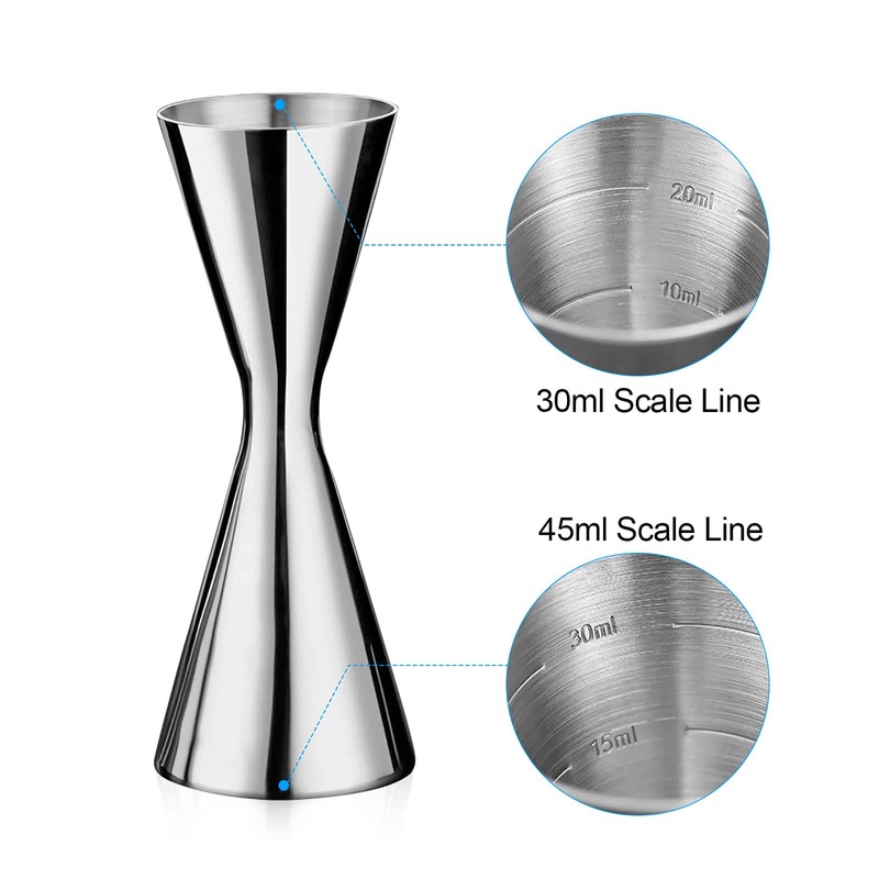 Cocktail Jigger for Bartender Double Japanese Style Jigger with Inside