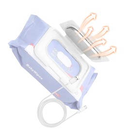 Wipe Warmer, Quickly Heat Top 4-5 Wipes, USB Powered, ABS Material for Diaper Changing in Cold Weather, Blue (White)