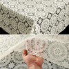 Tablecloth Washable Oilcloth Lace Vinyl Crochet Lace Look 100 x