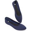 BABUDOG - Zapatos planos de malla para mujer, negros, cómodos