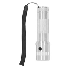 10 Colours in 1 Level Torch Silver RGB Colour Changing LED Torch IPX4 Waterproof Multicoloured Torch