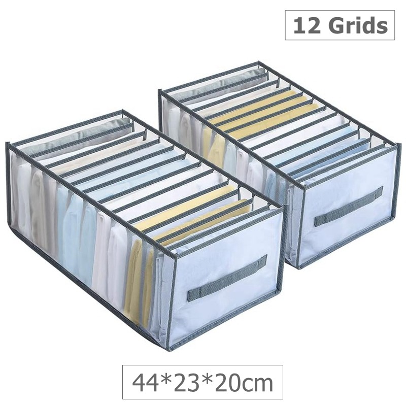 Closiq Drawer Organizer Underwear – Foldable Breathable Compartment Bins, Closet