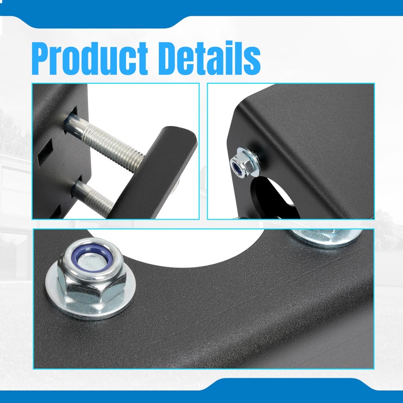KUAFU Jack Stand Bracket Bolt-On Relocation Set for Trailer 3-Bolt