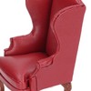 Sofa Single PU and Cloth Backrest Doll House Miniature Furniture