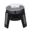 LED Jewelry Display Turntable Solar Powered Rotating Stand Blue Led
