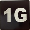 Apartment number 1G sign - UNIT NUMBER 1G SIGN/SUITE 1G