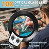 KUVRS Helping Hands Soldering Station, 10X Magnifying Glasses with Light
