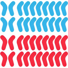 Shitailu 32 Pcs Ski & Snowboard Boots Fitting J Bars Self-Adhesive Foam Padding, L-Bar Ski Boots Inserts Pad to Reduce Heel Lift & Ankle Blisters While Skiing or Snowboarding