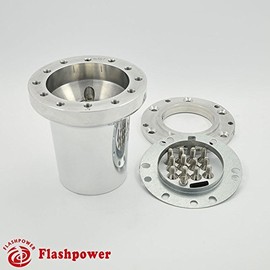 Flashpower Steering Wheel Hub Adapter 6 bolt Boss Kit Polished Compatible with Jaguar XJ12 XJ6 XJS 1975-86