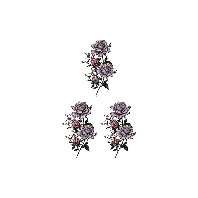 KING HORSE hm1145 Tattoo Sticker Rose [Regular Size, Pack of