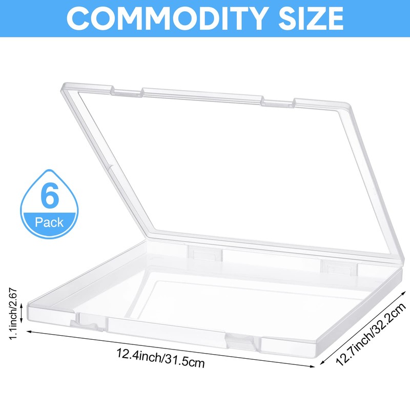 Kosiz 6 Pcs 12 x 12 Inch Paper Storage Case