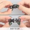 Chudian 60 Pieces 10mm(3/8") Side Release Plastic Buckles, Black Click