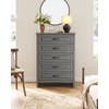 Marsail 5-Drawer Farmhouse Dresser, Solid Wood Storage Space, Sturdy Tall