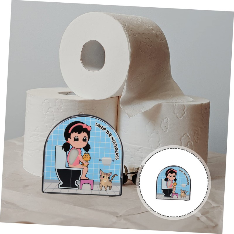 Ipetboom Sand Timer for Cartoon Design Toilet Sand Clock Bathroom