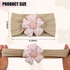 3 Pcs Baby Girls Flower Headbands for Newborn Preemie 0-6