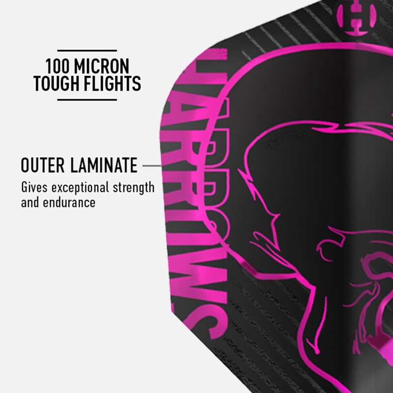 Harrows Pink Dart Flights | 5 x Sets Dart Flights